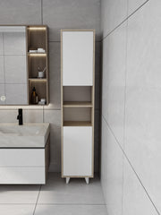 Riva Çamaşır Sepetli Banyo Dolabı Kotonvizon Renk