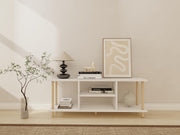 Ahşap Beyaz TV Ünitesi