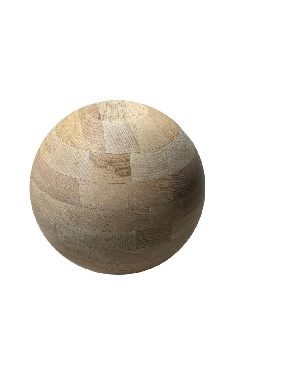 Ahşap Kayın Sehpa Küresi Çap 25cm