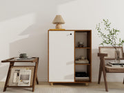 Çok Amaçlı Kitaplık Amalfi-Beyaz