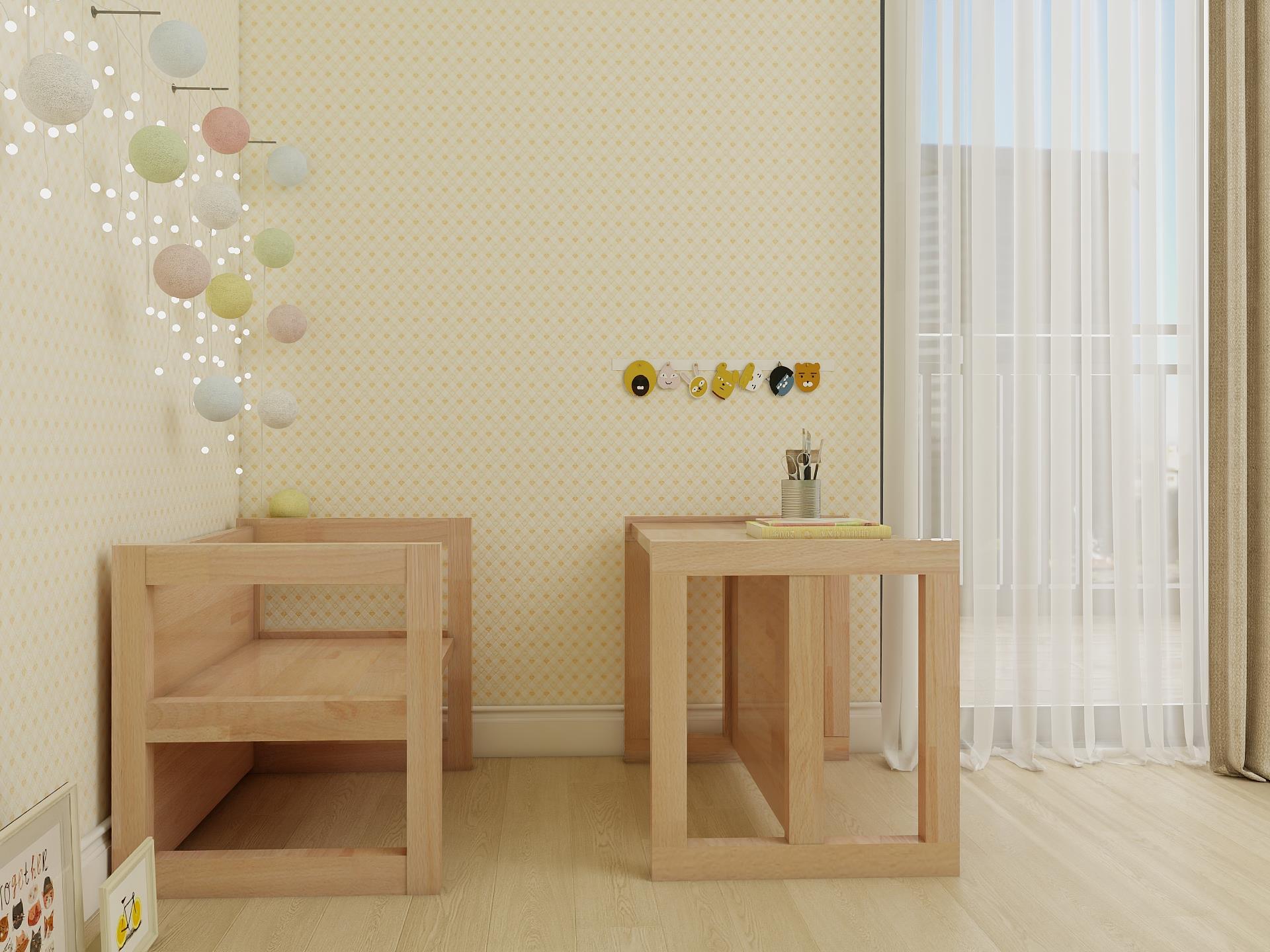 Dönüştürülebilir Ahşap Masa/Sandalye