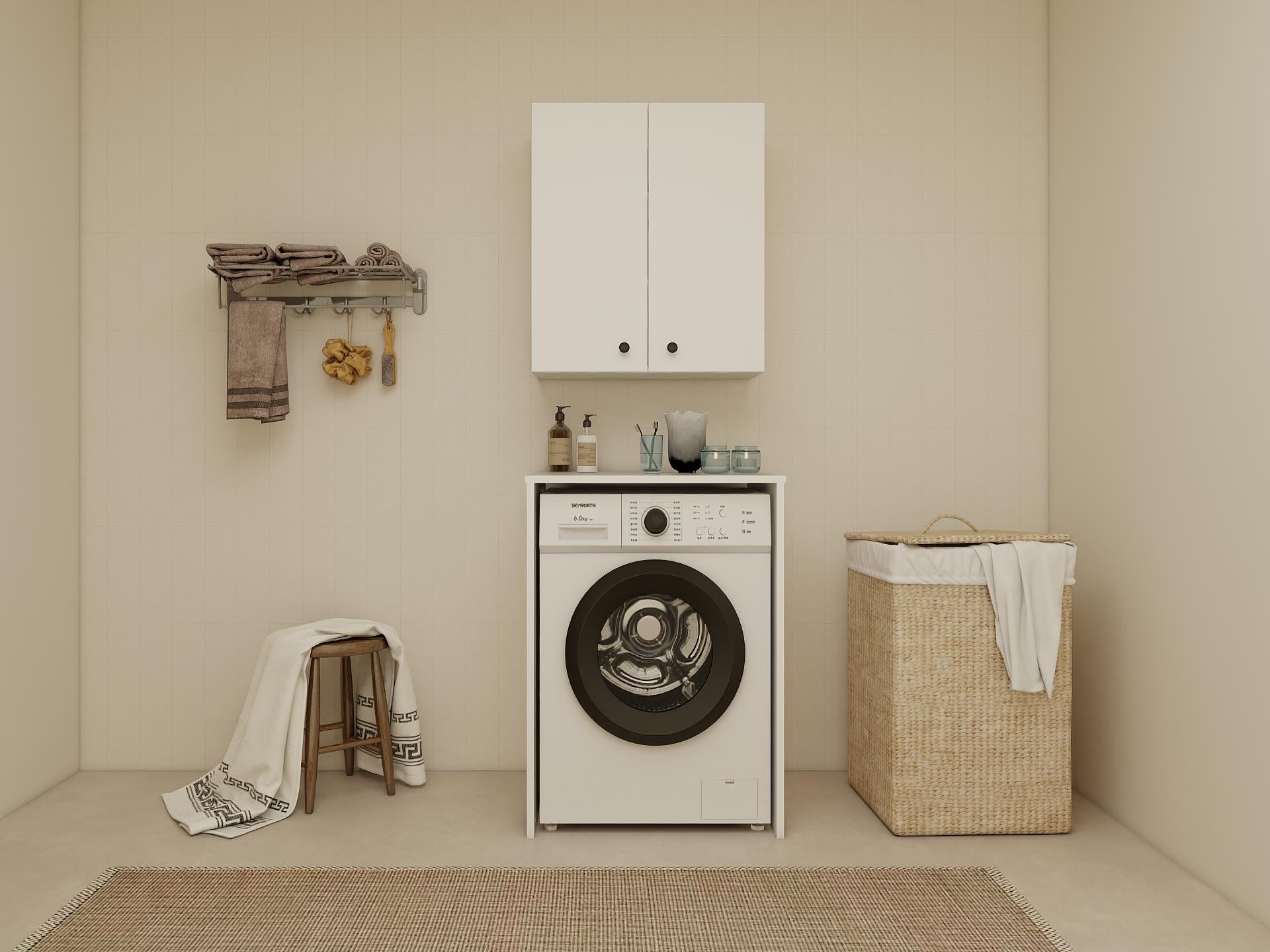 Masif Market Çok Amaçlı Üst Banyo Dolabı