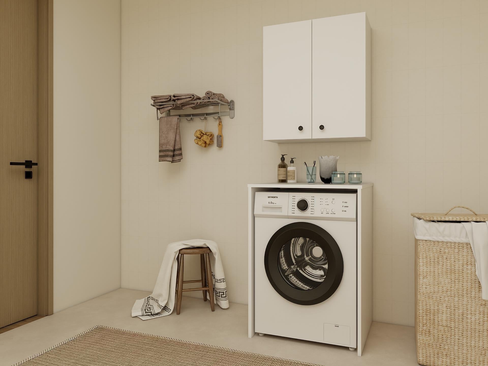 Masif Market Çok Amaçlı Üst Banyo Dolabı