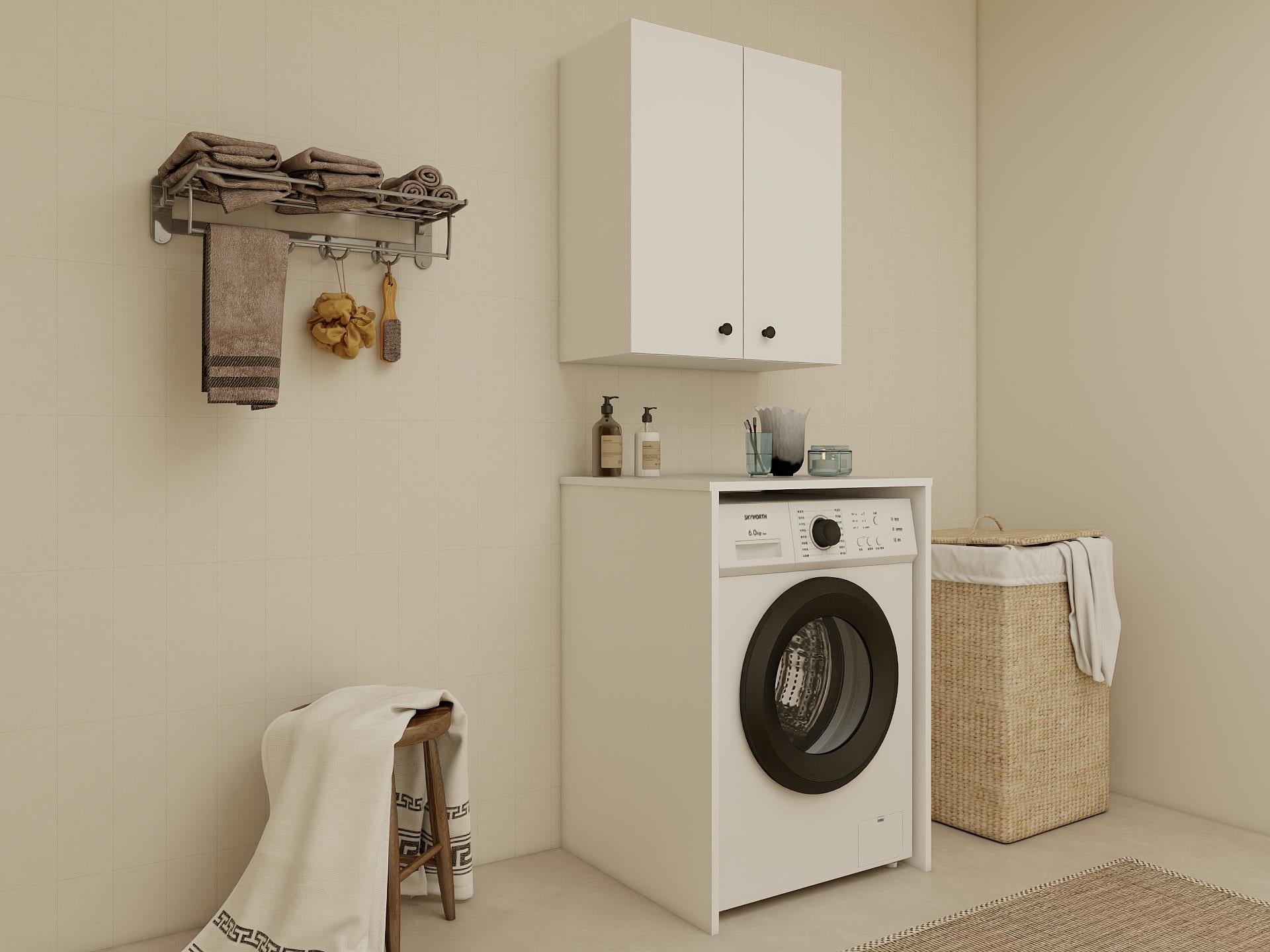 Masif Market Çok Amaçlı Üst Banyo Dolabı
