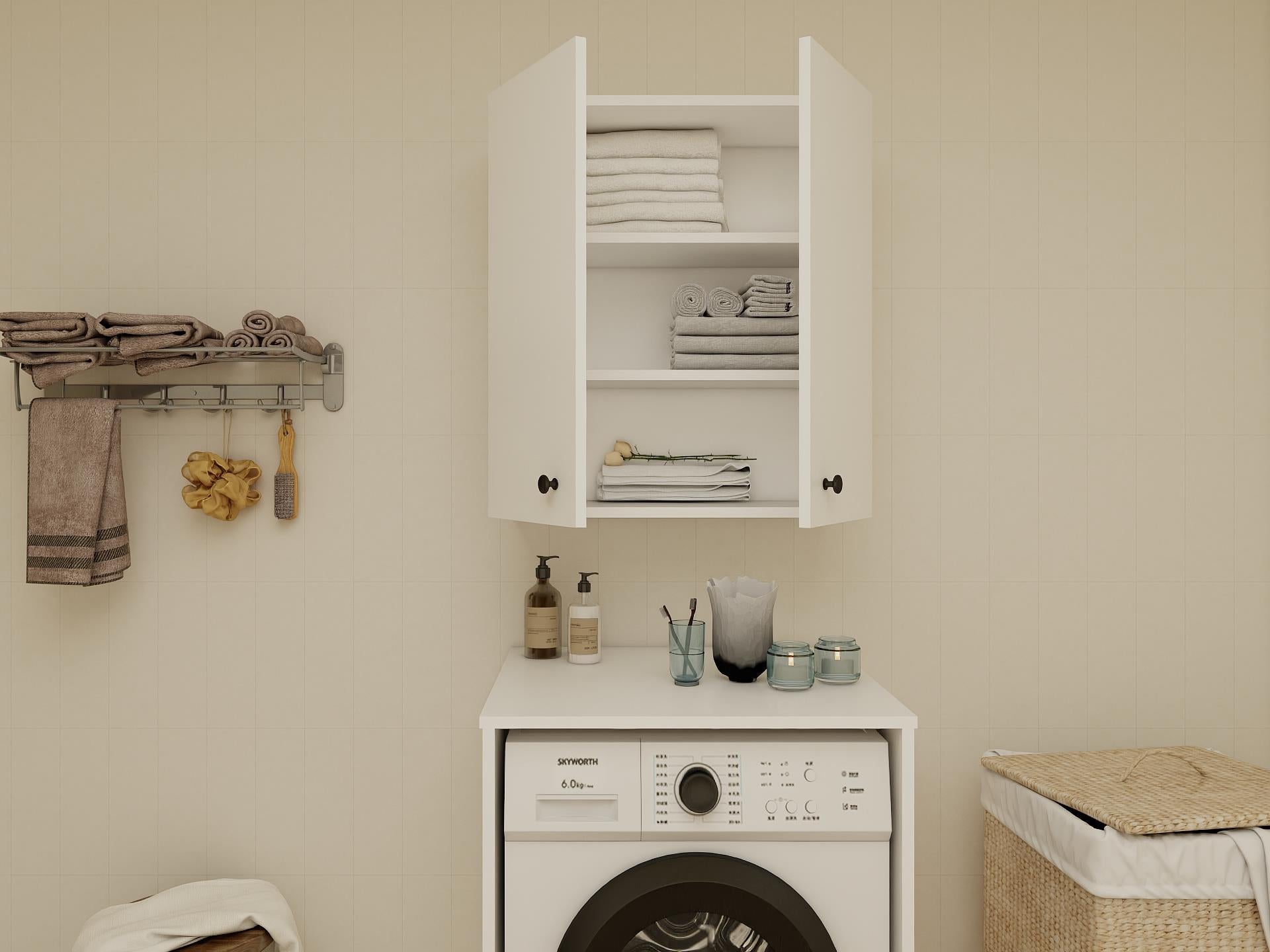 Masif Market Çok Amaçlı Üst Banyo Dolabı