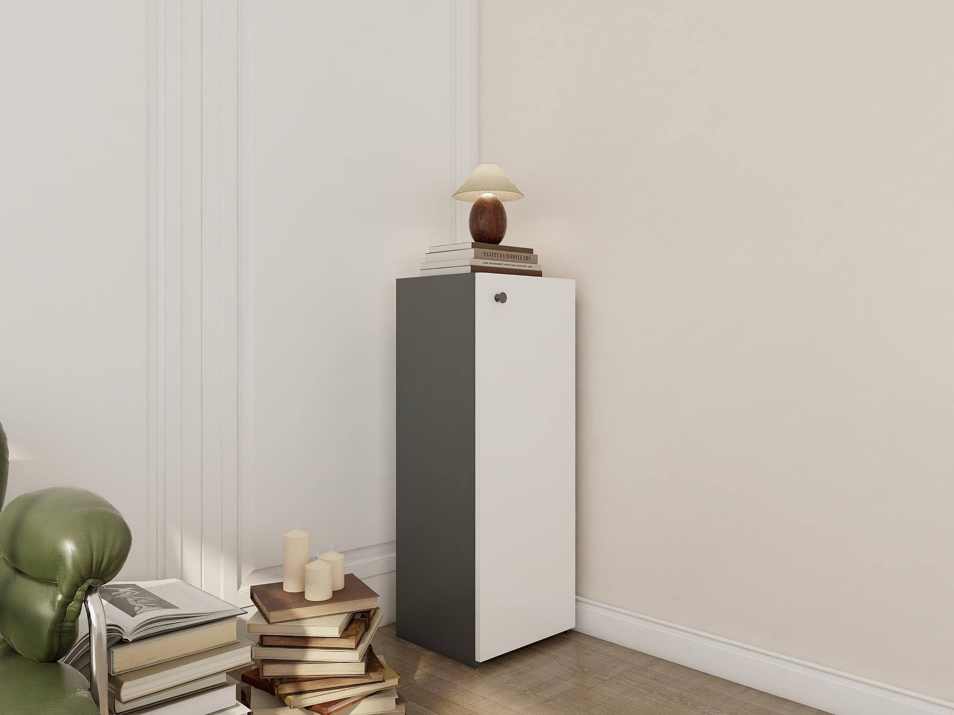 1 Kapaklı Çok Amaçlı Dolap Koyugri