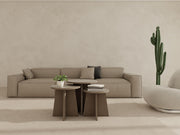 Mantar Üçlü Zigon Sehpa Antrasitmeşe