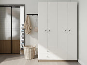 4 Kapaklı 2 Çekmeceli Gardırop Antrasitmeşe-Byz