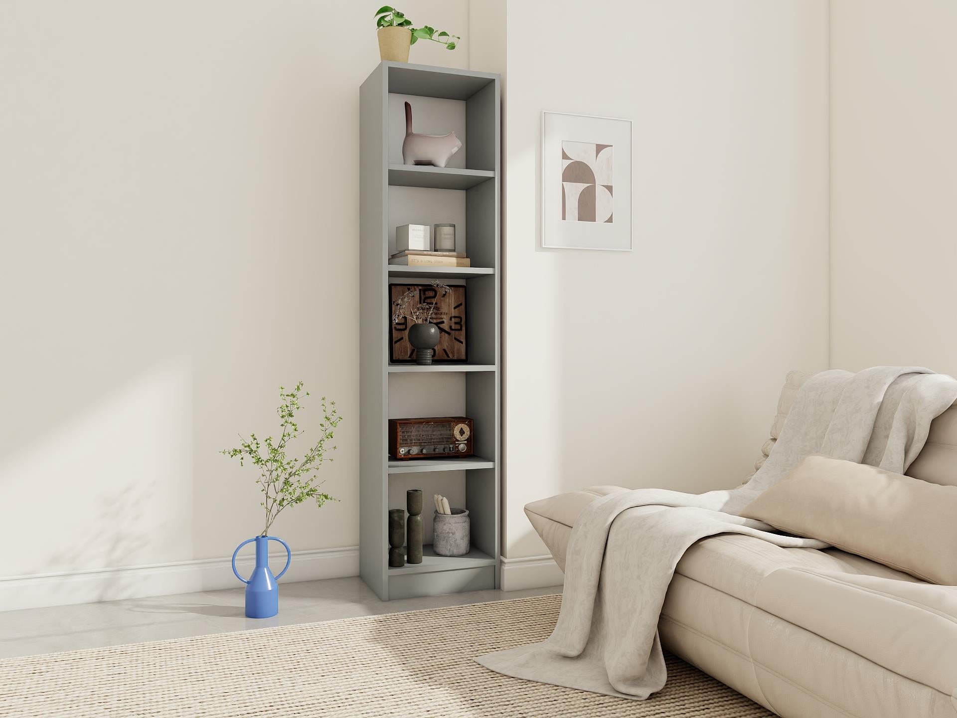 5 Bölmeli Kitaplık Külgri