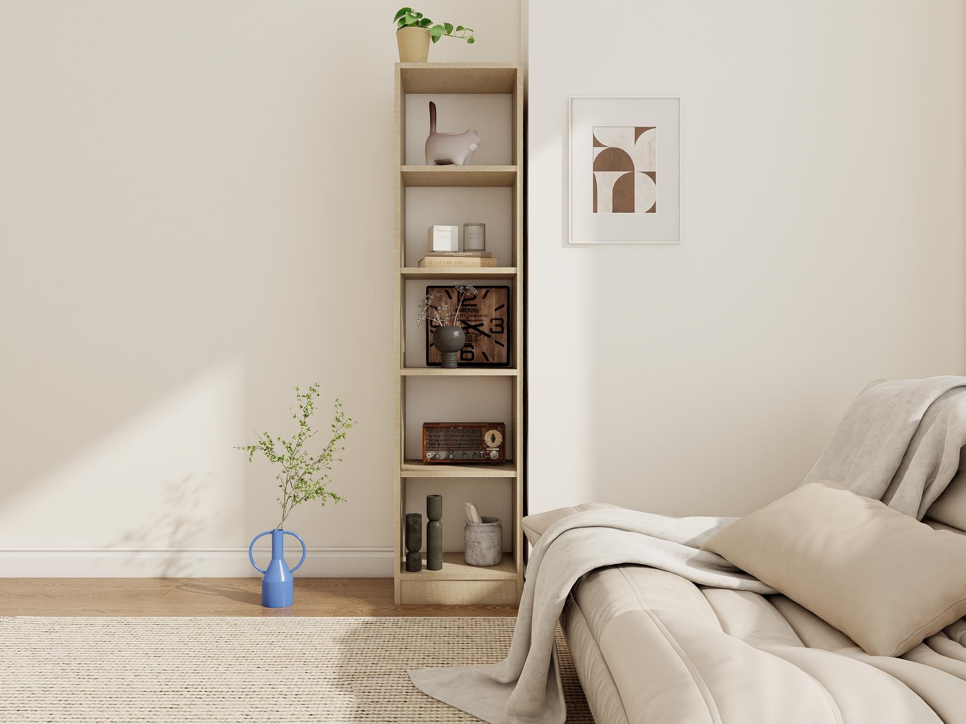 5 Bölmeli Kitaplık Kotonvizon