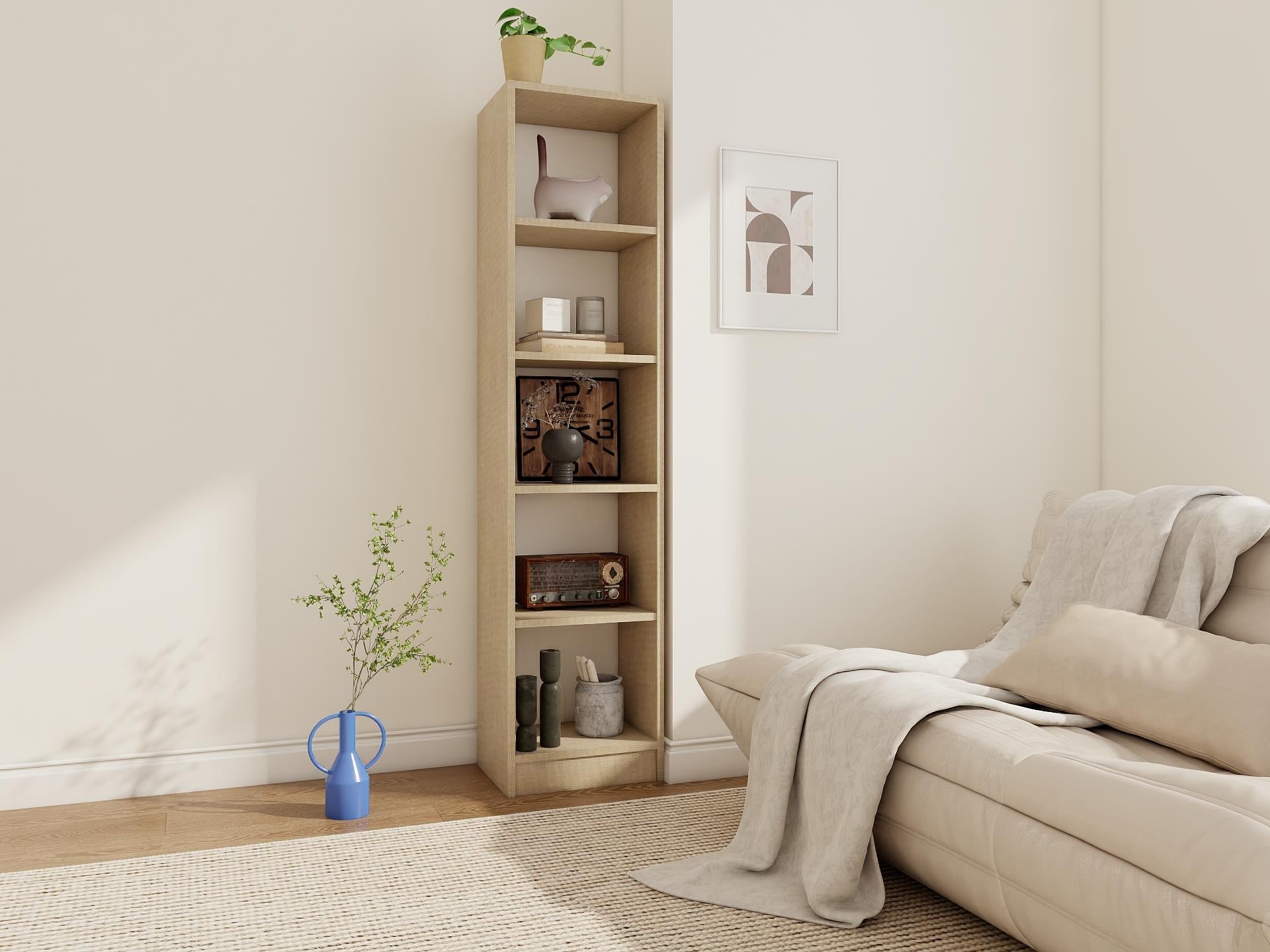 5 Bölmeli Kitaplık Kotonvizon