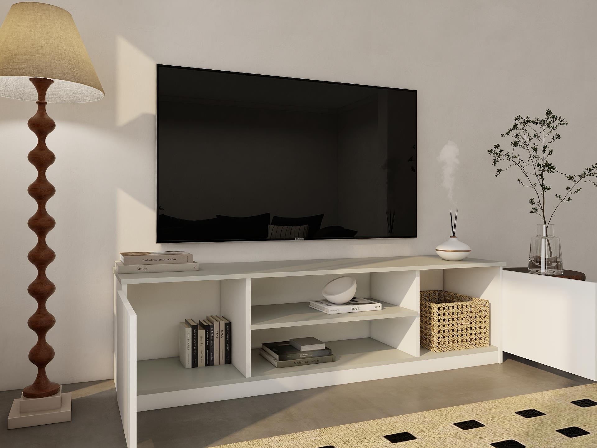 Bade Tv Ünitesi Külgri-Beyaz