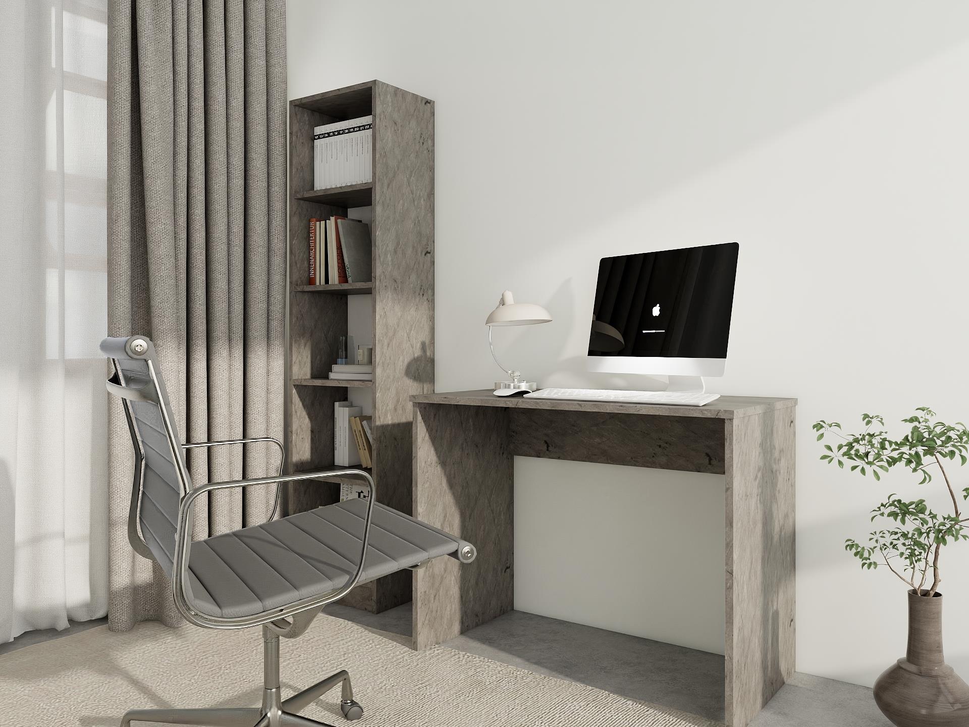 Çalışma Ofis Bilgisayar Masası Hanoi-Beyaz