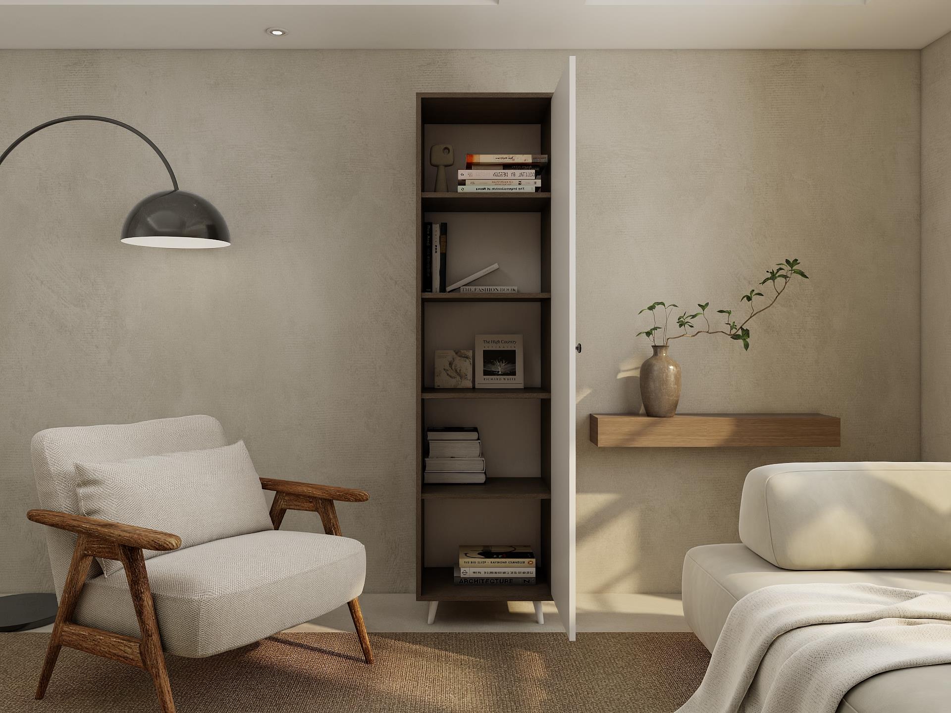 Harput Çok Amaçlı Tek Kapaklı Banyo Dolabı Antrasitmeşe