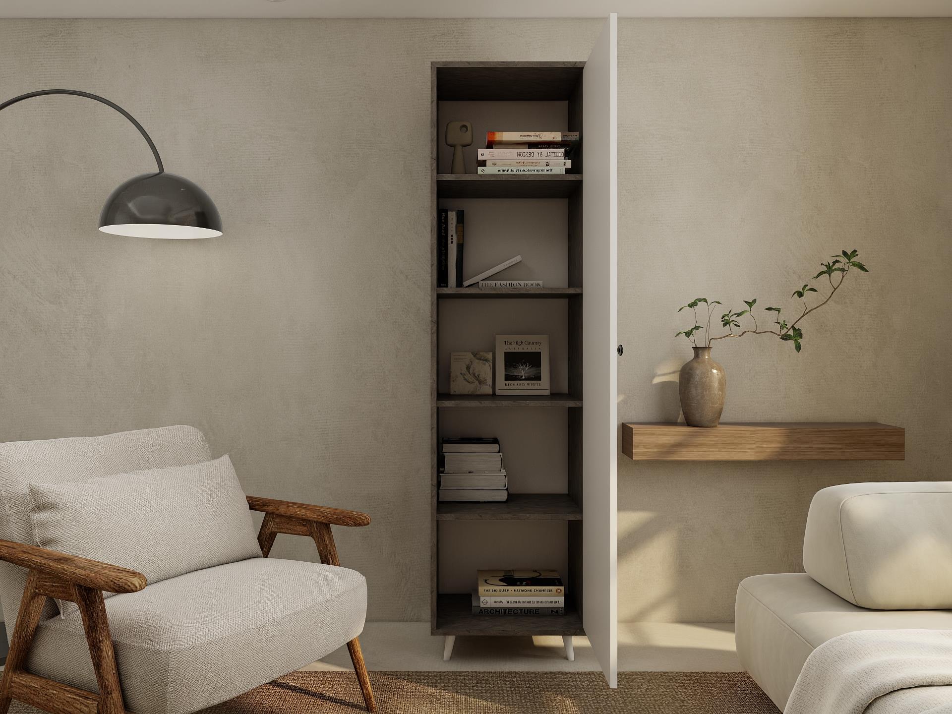 Harput Çok Amaçlı Tek Kapaklı Banyo Dolabı Hanoibeyaz