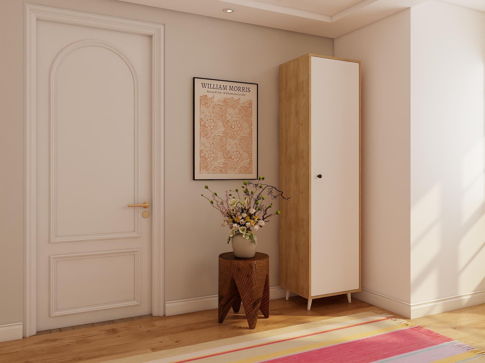 Harput Çok Amaçlı Tek Kapaklı Banyo Dolabı Lefkas