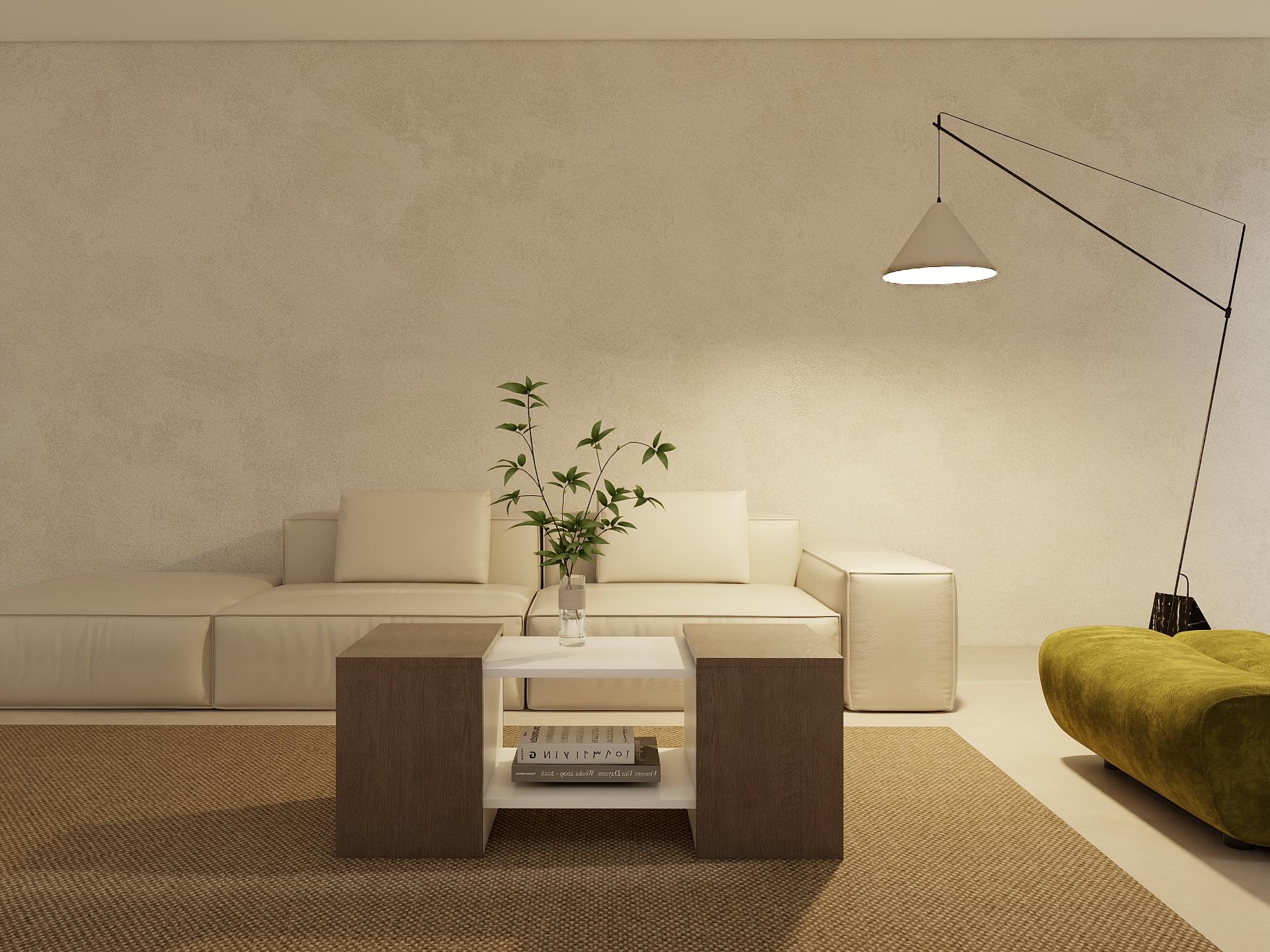 Lupo Orta Sehpa Antrasitmeşe-Beyaz