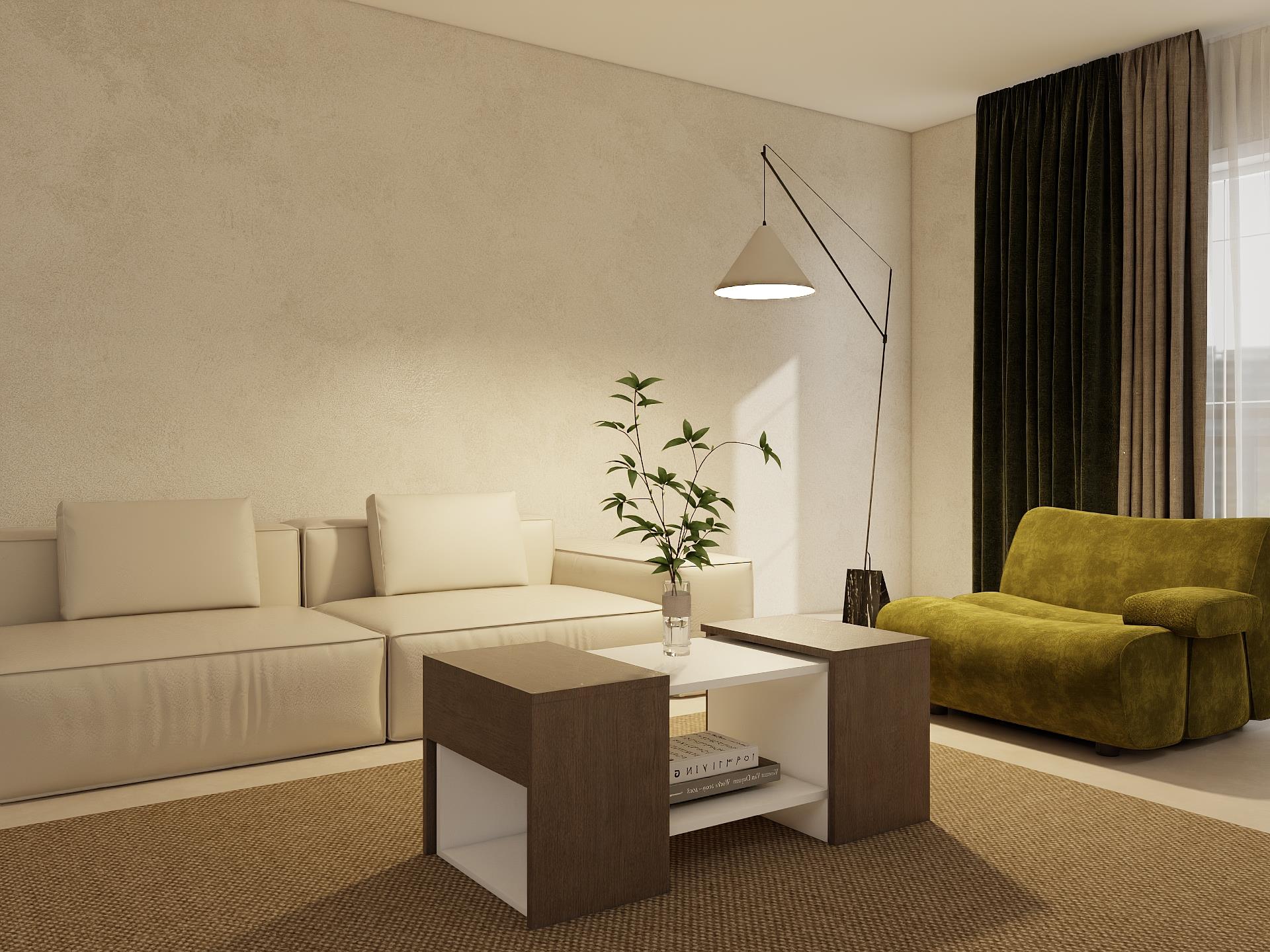 Lupo Orta Sehpa Antrasitmeşe-Beyaz