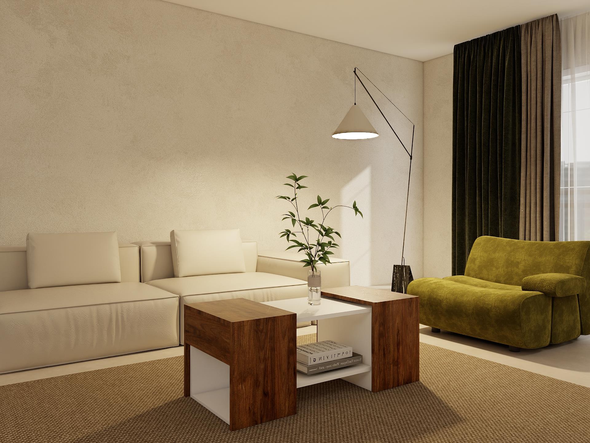 Lupo Orta Sehpa Amalfi Beyaz Renk