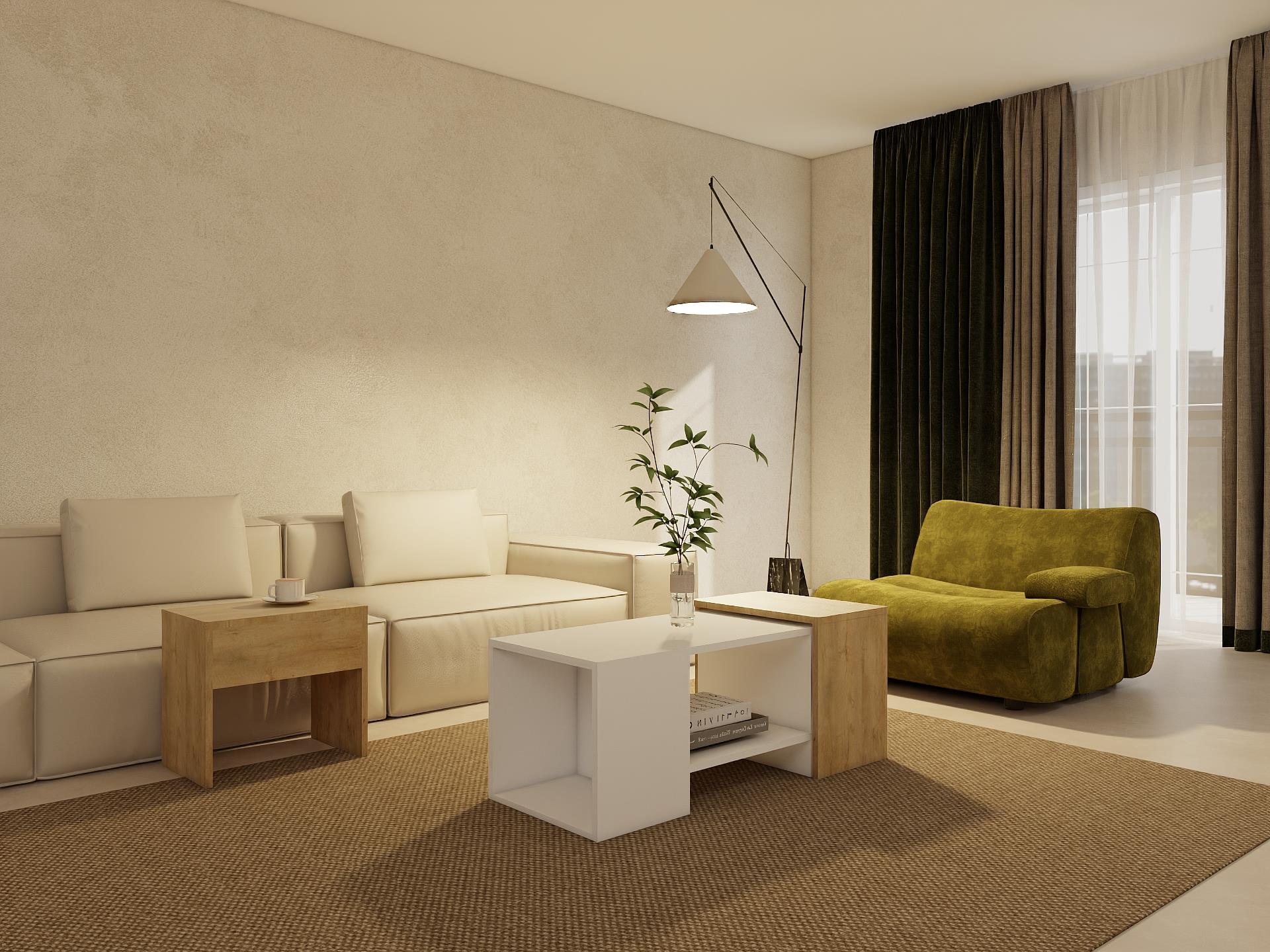 Lupo Orta Sehpa Lefkasmeşe-Beyaz