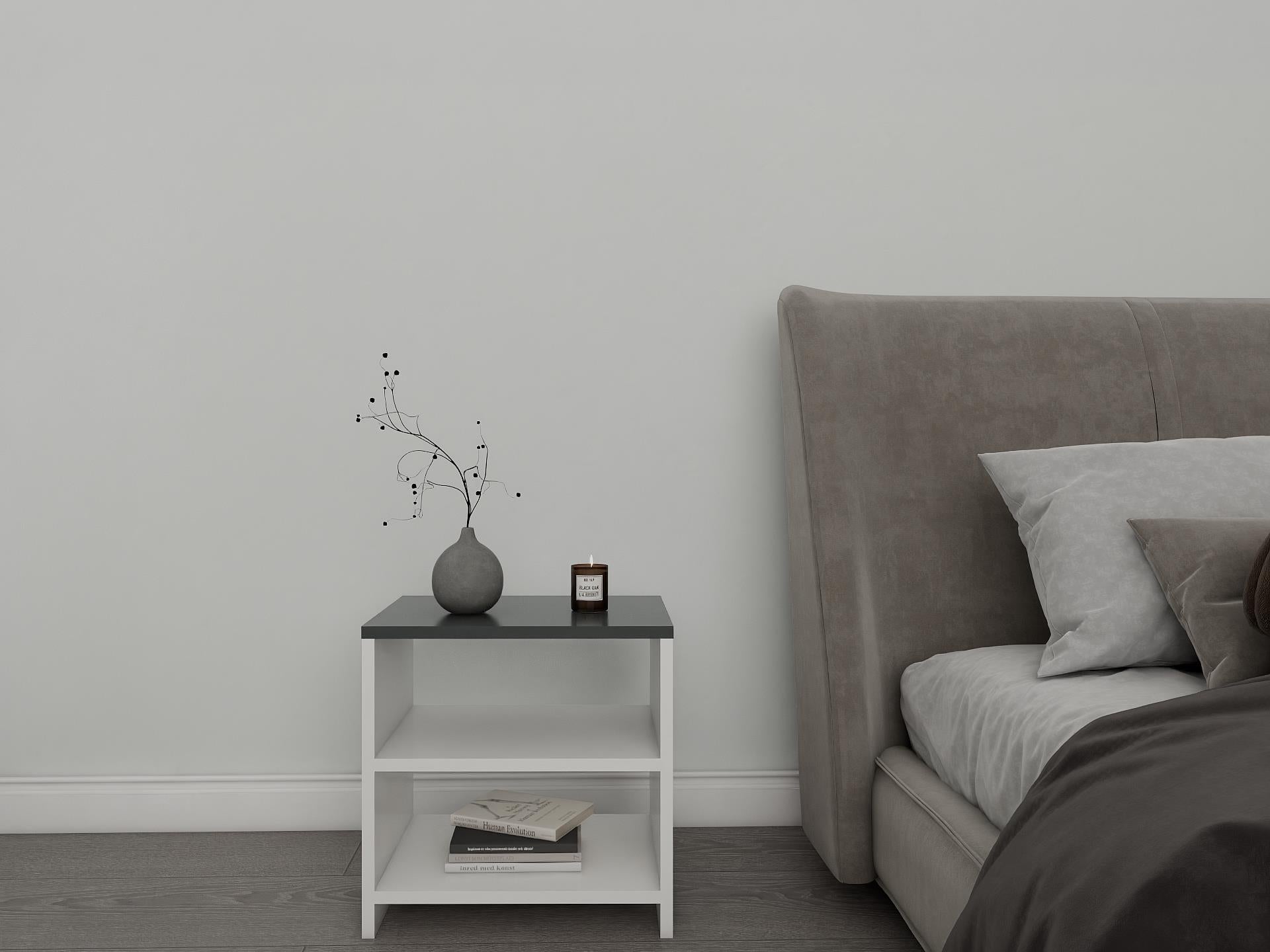 Mars Komodin Koyu Gri-Beyaz