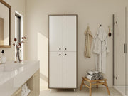 Vadi Çok Amaçlı Banyo/Kiler Dolabı Antrasitmeşe-Beyaz Renk