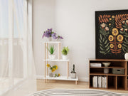 Yaren Çiçeklik Asklık-Saksılık Standı Beyaz Renk