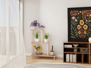 Yaren Çiçeklik Asklık-Saksılık Standı Marbellakiraz-Beyaz Renk