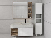 Riva Çamaşır Sepetli Banyo Dolabı Külgri Renk
