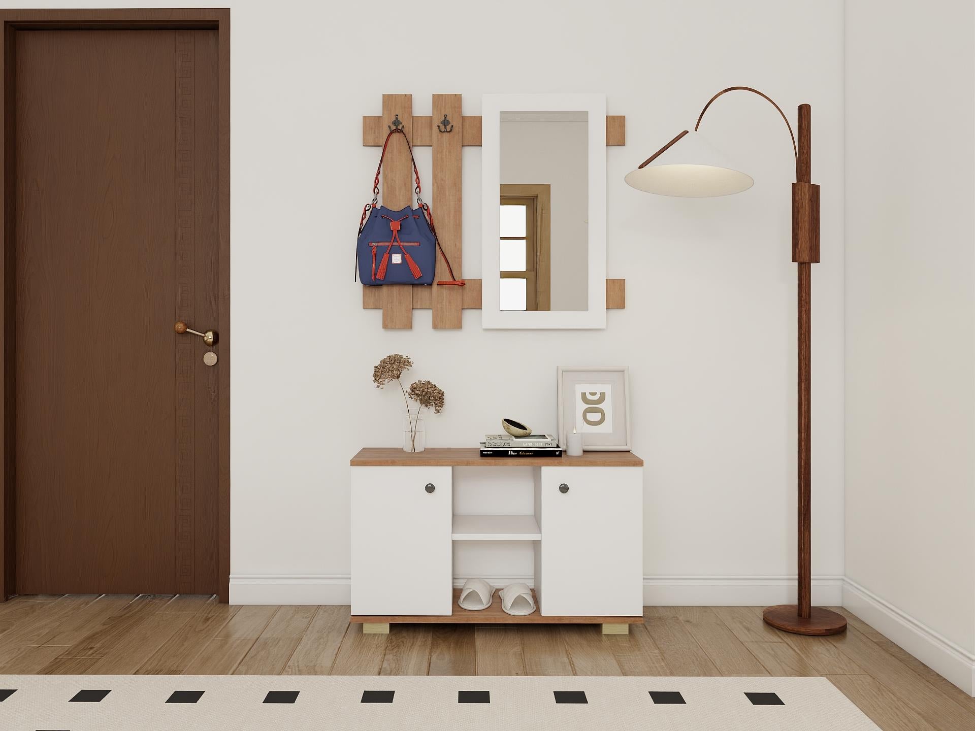 Sarissa Ayakkanbı Dolabı/Askılık/Antre Dolap-M.K.-Byz