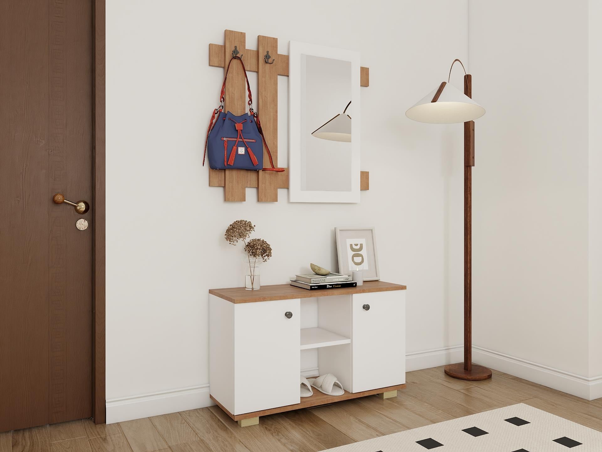 Sarissa Ayakkanbı Dolabı/Askılık/Antre Dolap-M.K.-Byz